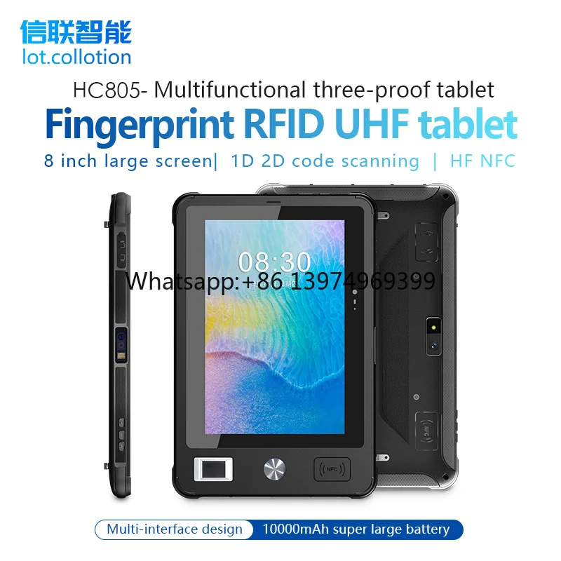 HC805 OEM Cheap 8 Inch Tablet Rugged 1280*800 Ips MTK 6763-Octa-core Tablets With Camera Android 12 Tablet Pc