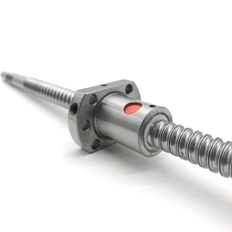 China wholesale stainless steel numerical control screw rotating nut 20mm numerical control linear guide ground ball screw