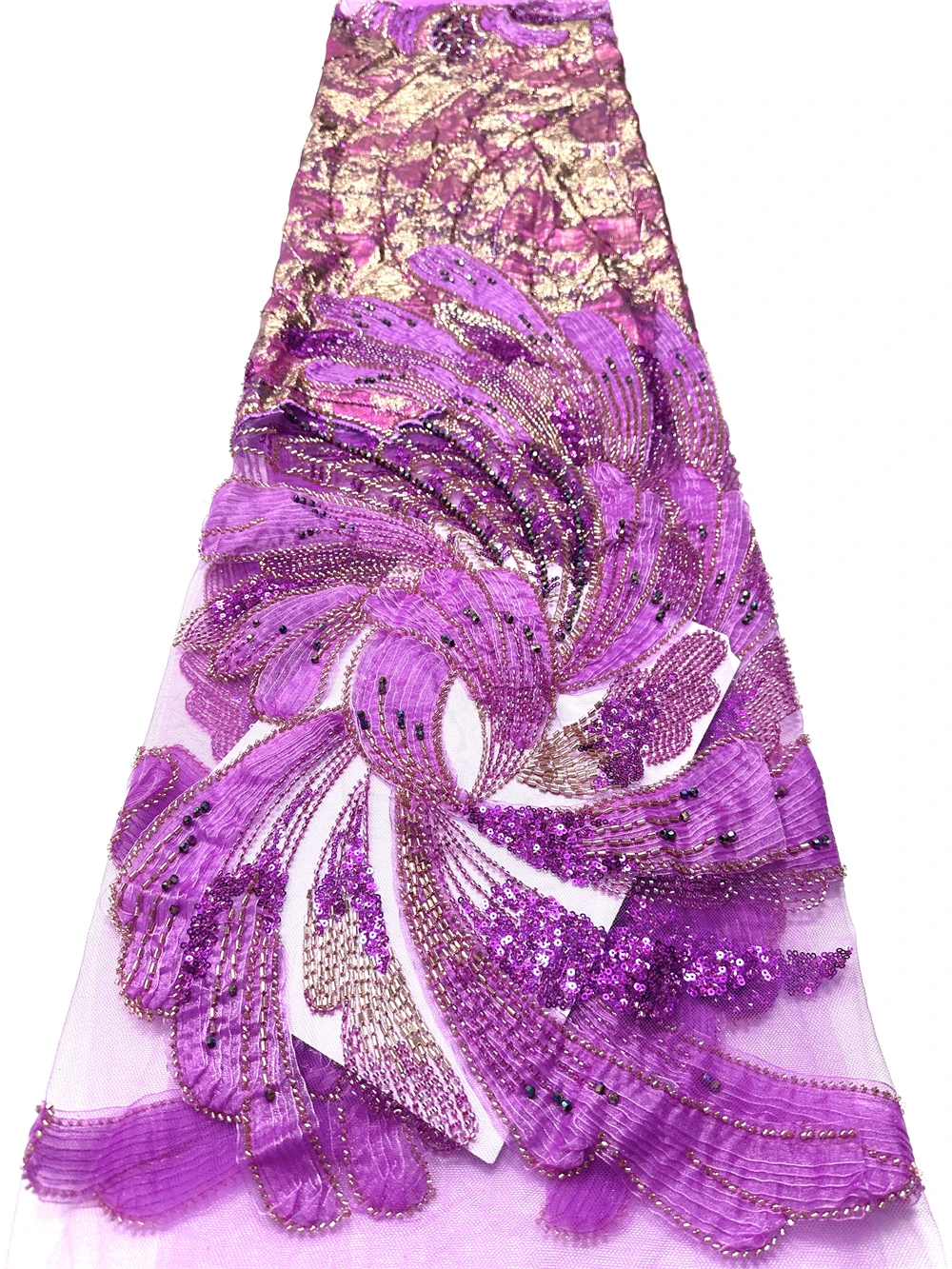 

2026 Лидер продаж, тюлевая кружевная ткань с бусинами и блестками, элитная нигерийская последняя африканская французская ткань для шитья свадебного платья невесты