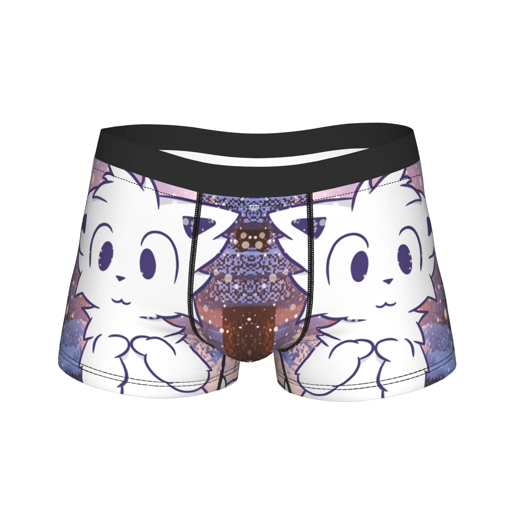 Boykisser Silly Cat  Underwear  Male Boxer Brief Elastic Trunk Quality Custom DIY Plus Size Underpants