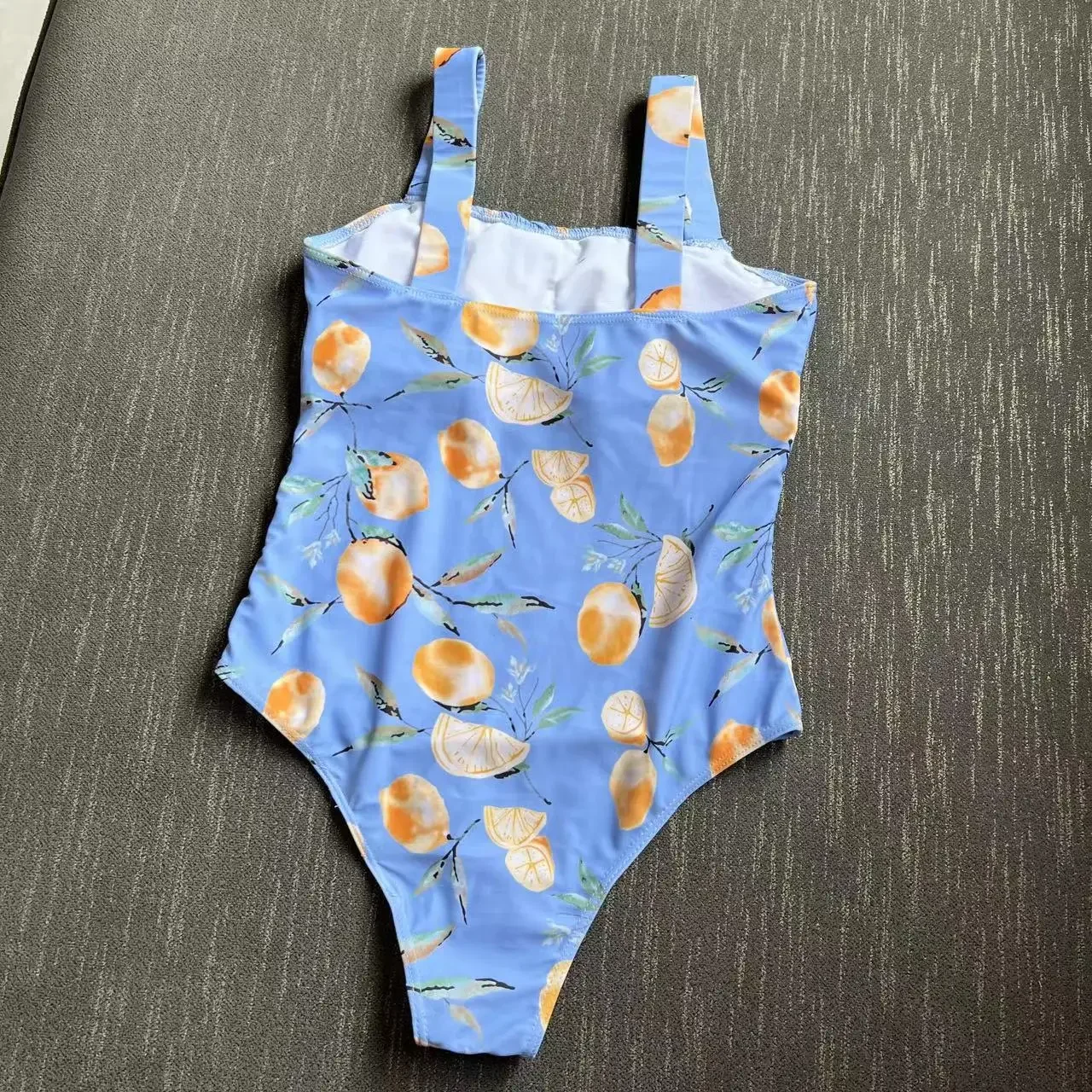 Maillot de bain une pièce plissé, imprimé fruit, sexy, bikini, taille haute, tenues de plage, body, tankini