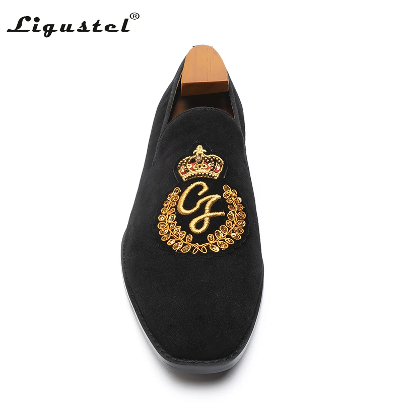 Italian Men Formal Shoes Designer Luxury Casual Shoes Slip on Fashion Wedding Party Prom Black Loafers Free Shipping Man Shoe