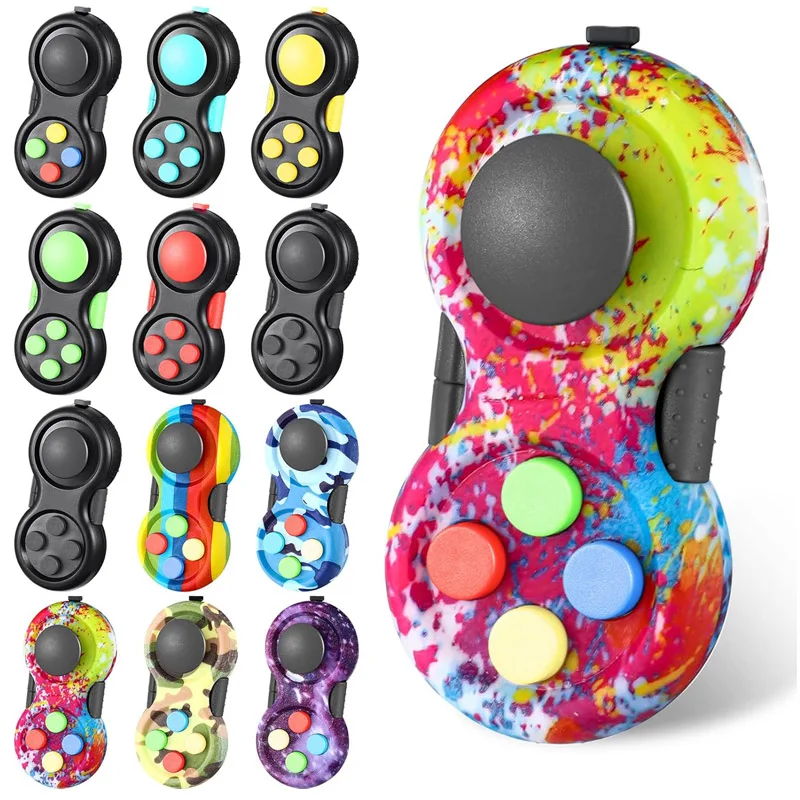 5PCS Fidget Toys Controller Pad Cube Anxiety and Stress Relief For Adults Kids Sensory Toys Juguete De Descompresión Antiestrés