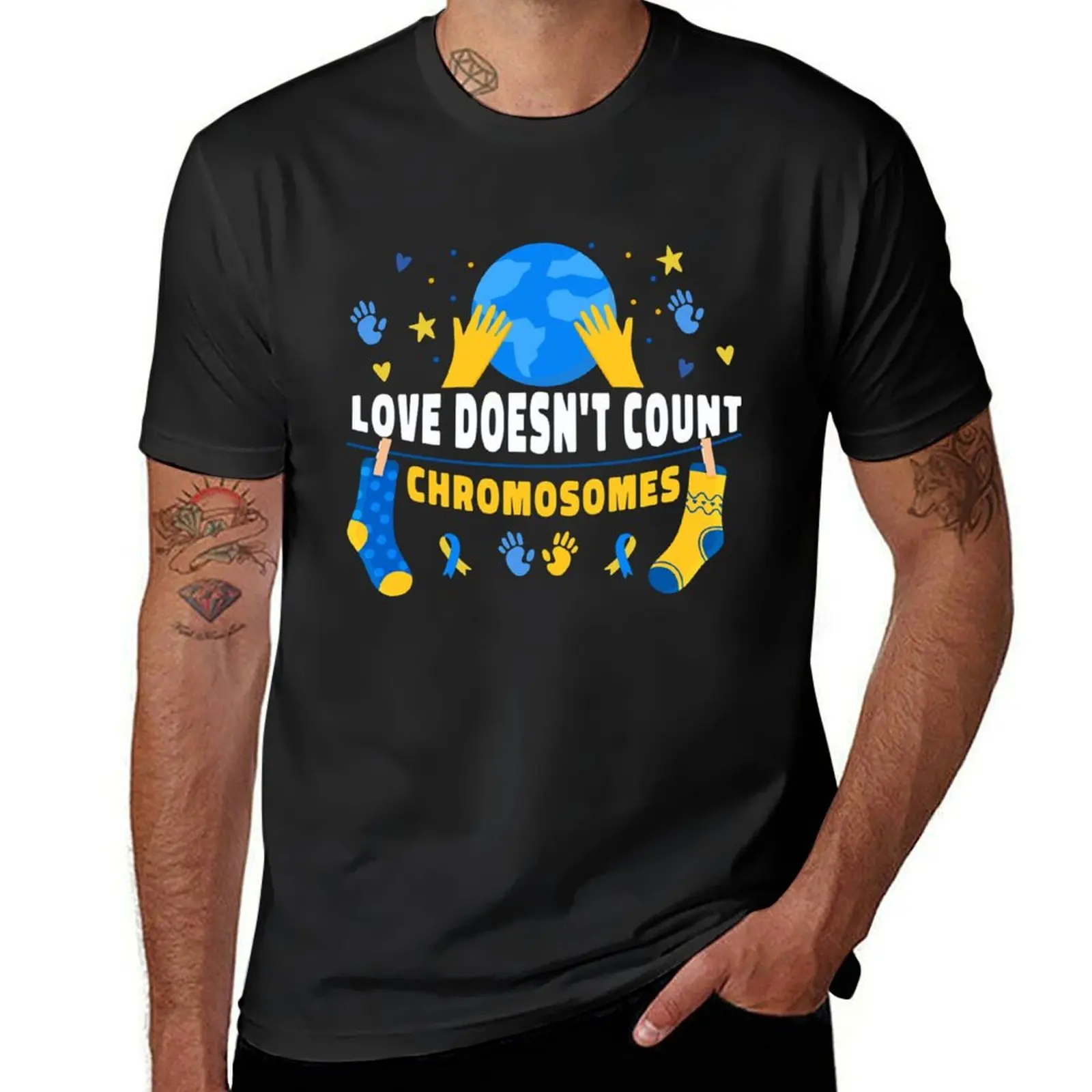 Love Doesn_t Count Chromosomes World Down Syndrome Day T-Shirt new edition plus sizes Men's t-shirt