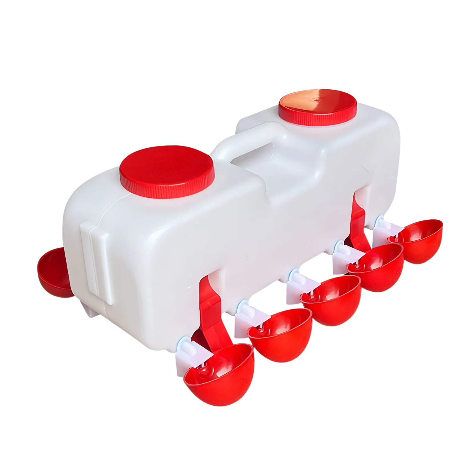 Bebedero Automático para Pollos de 10 kg con Dispensador de Agua para Aves de Corral de 10 Tazas para Pollitos, Patitos, Palomas y Otras Aves de Corral