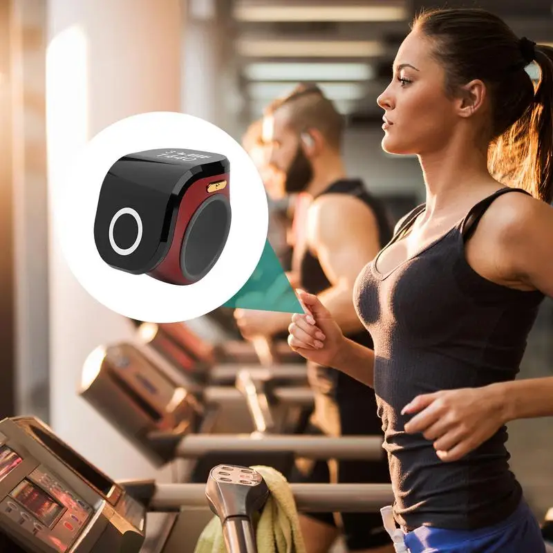 عداد الأصابع الإلكتروني المحمول، جهاز عداد الفرس خفيف الوزن قابل لإعادة الشحن للمدربين الرياضيين والمزيد