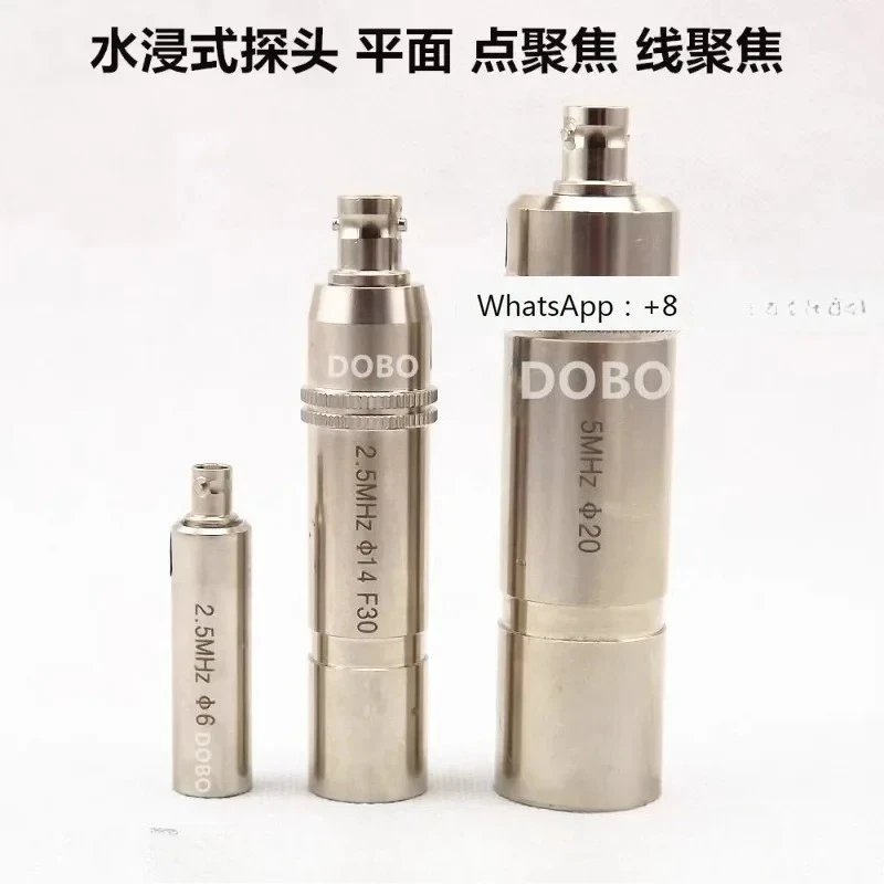

Water immersion ultrasonic straight probe point focusing line focusing liquid immersion automatic flaw detector transducer