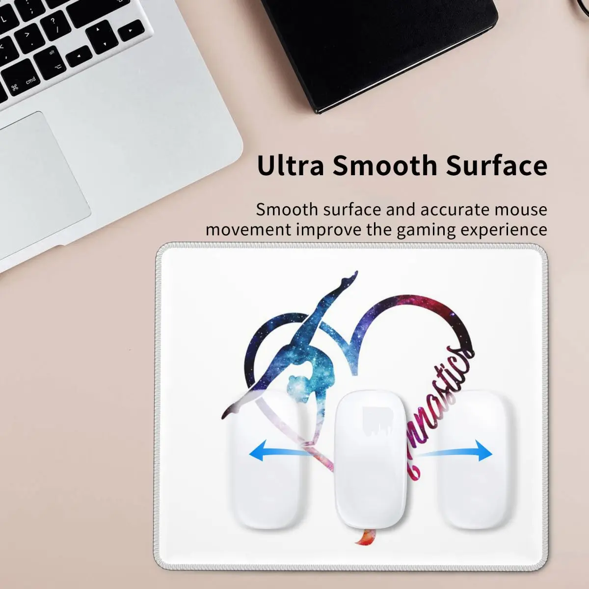 

Galaxy Gymnastics Heart Mouse Pad Computer Keyboard Mouse Mat Gaming PC Laptop Desk Mat Office Accessories Table Mats