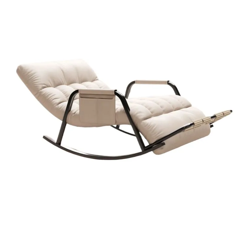 Rocking Chair Reclining Chair Adults can lie down and sleep New Lazy Sofa Balcony Living Room Home Adult Leisure