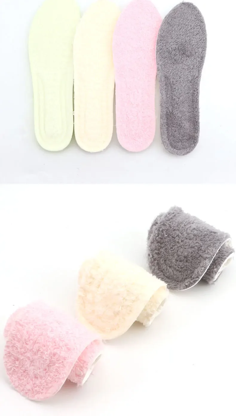 Winter-Einlegesohlen aus Alpaka-Wolle, weich, flauschig, warm, dick, thermische Einlegesohlen für Schuhe, für Damen und Herren, atmungsaktiv, für Schneestiefel, Schuhe, Wärmepads. – Detail 7