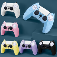 Cute Cat Anti-fall Anti-Slip Silicone Protective Skin Cover Case For PlayStation 5 PS5 Controller Game Joysticks Protector Shell