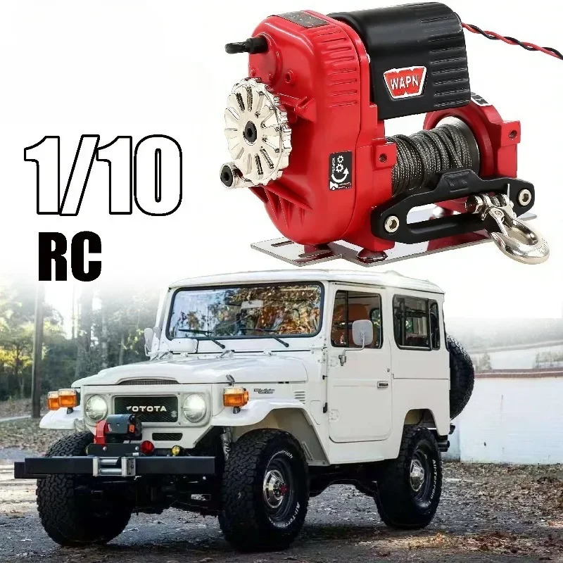 

Металлическая лебедка 1/8 1/10 для радиоуправляемых краулеров Trxs TRX4 RC4WD D90 Axial SCX10 II III MST Redcat, аксессуары