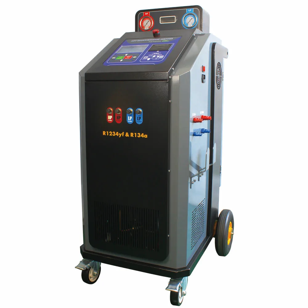 AMC-1000D A/C System Recovery Flushing Machine Air Condition Ac Flush Machine Dual System For R1234a&R1234yf