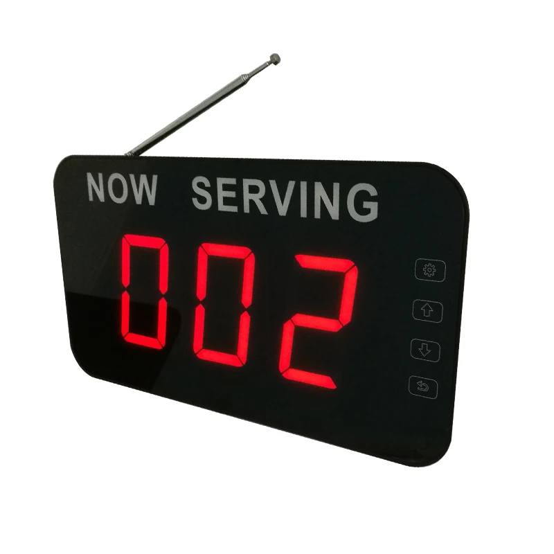 Wireless LED Screen with Control Button Ticket Number Dispenser Hospital Queue Manage System