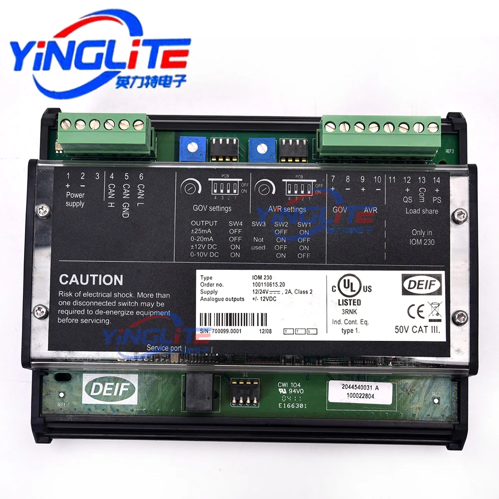 

Dan Controls IOM220 Original DEIF IOM230 Danfo Stock Controller Genset Controller