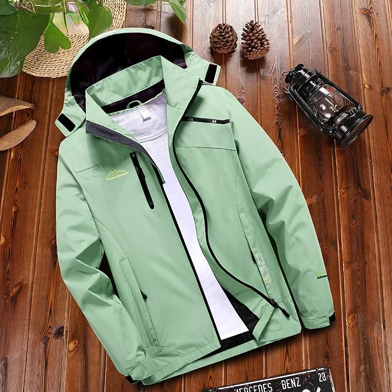 New Young Trend Windproof Jacket Women's Jacket Waterproof Breathable Hooded Jacket Women's Outdoor Blazer And Overcoat Men's