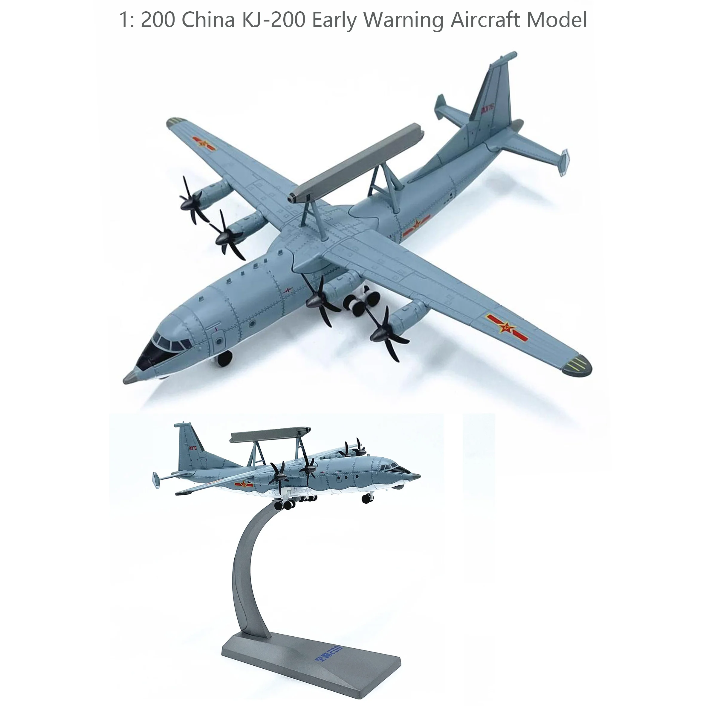 1: 200 China KJ-200 Early Warning Aircraft Model  Alloy aircraft model