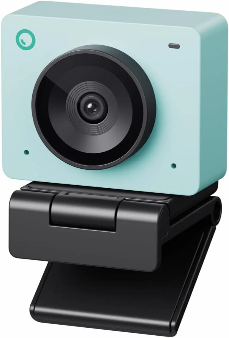 1080P 100FPS Webcam with AI Framing & Gesture Control for PC, Laptop, Meeting