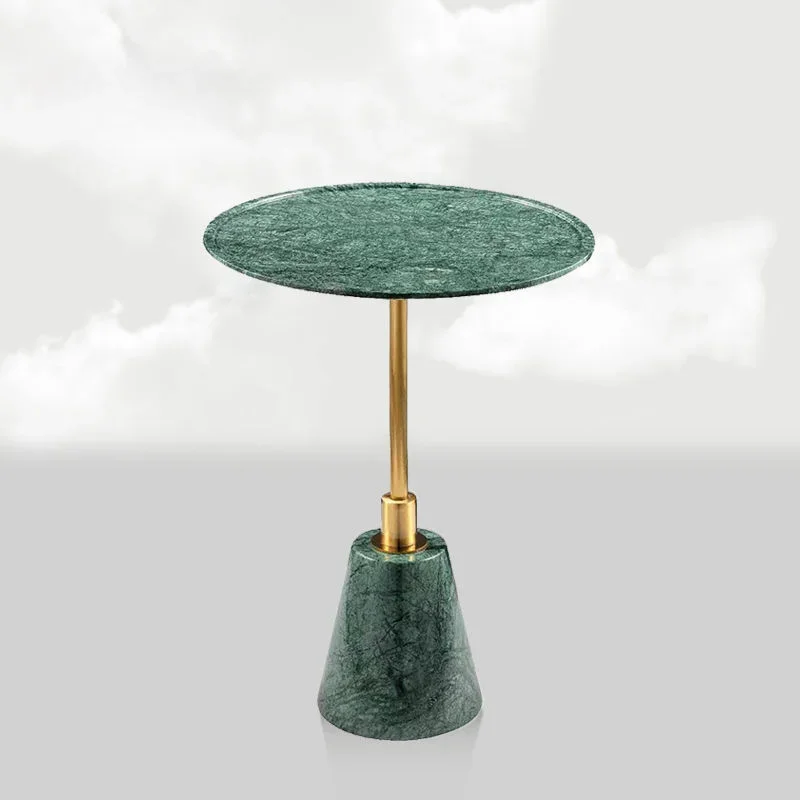 

Marble edge, Italian light luxury living room corner, Nordic modern simple green circular edge table