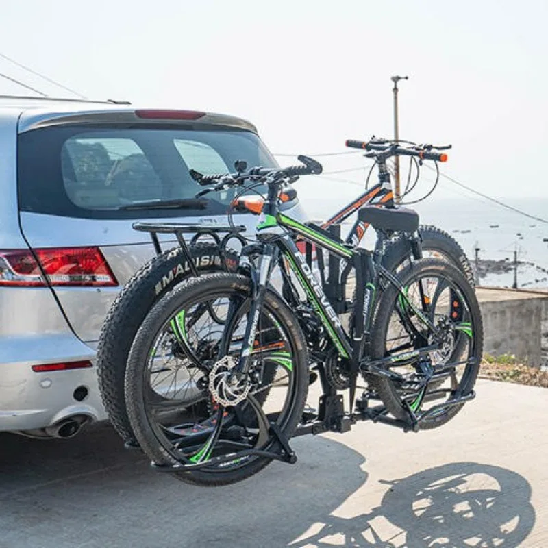 Foldable Platform Type Bicycle Racks Metal Hook Bike Hanger Cycle Vehicle Trailer Rack High Load Bearing Portable Accessories