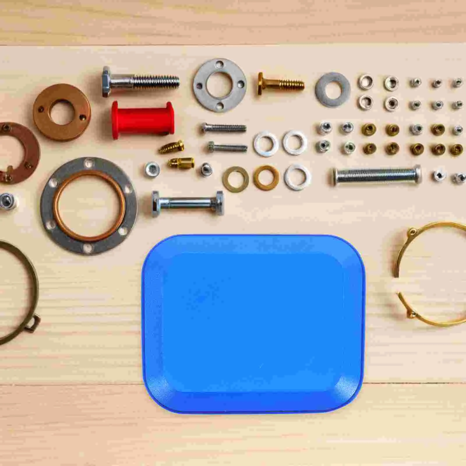 Vassoio magnetico per viti Stoccaggio di utensili automobilistici Parti quadrate Strumenti Vassoi metallici Meccanici Regali Bulloni Dadi Ciotole
