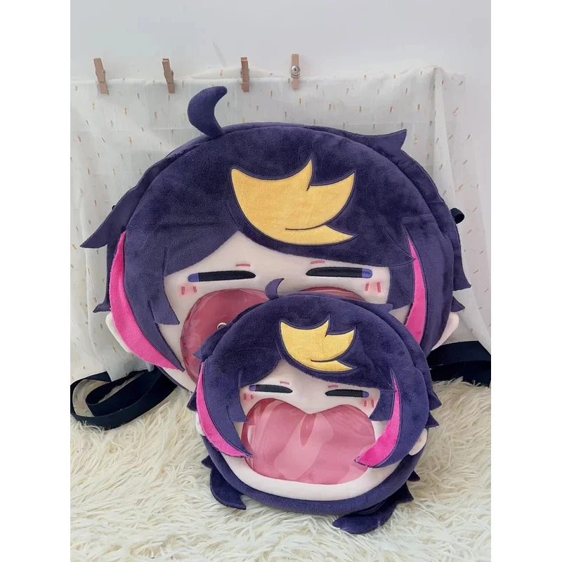 NewAnime Game Luxiem Vtuber Shu Yamino Cosplay Big Mouth Transparent itabag Zipper Backpack Messenger Bags Shoulder Bag Kawaii G view 2