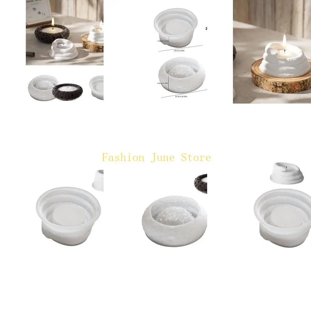 

N5KA Easy Release Mould Storage Box Molds Crafting Mold Silicone Texture for Vase