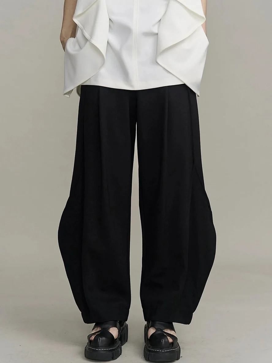 Deconstructed Patchwork Arcane Casual Pants 3D Tailoring Knife  Splicing Women's Autumn Natural Waist Other Material