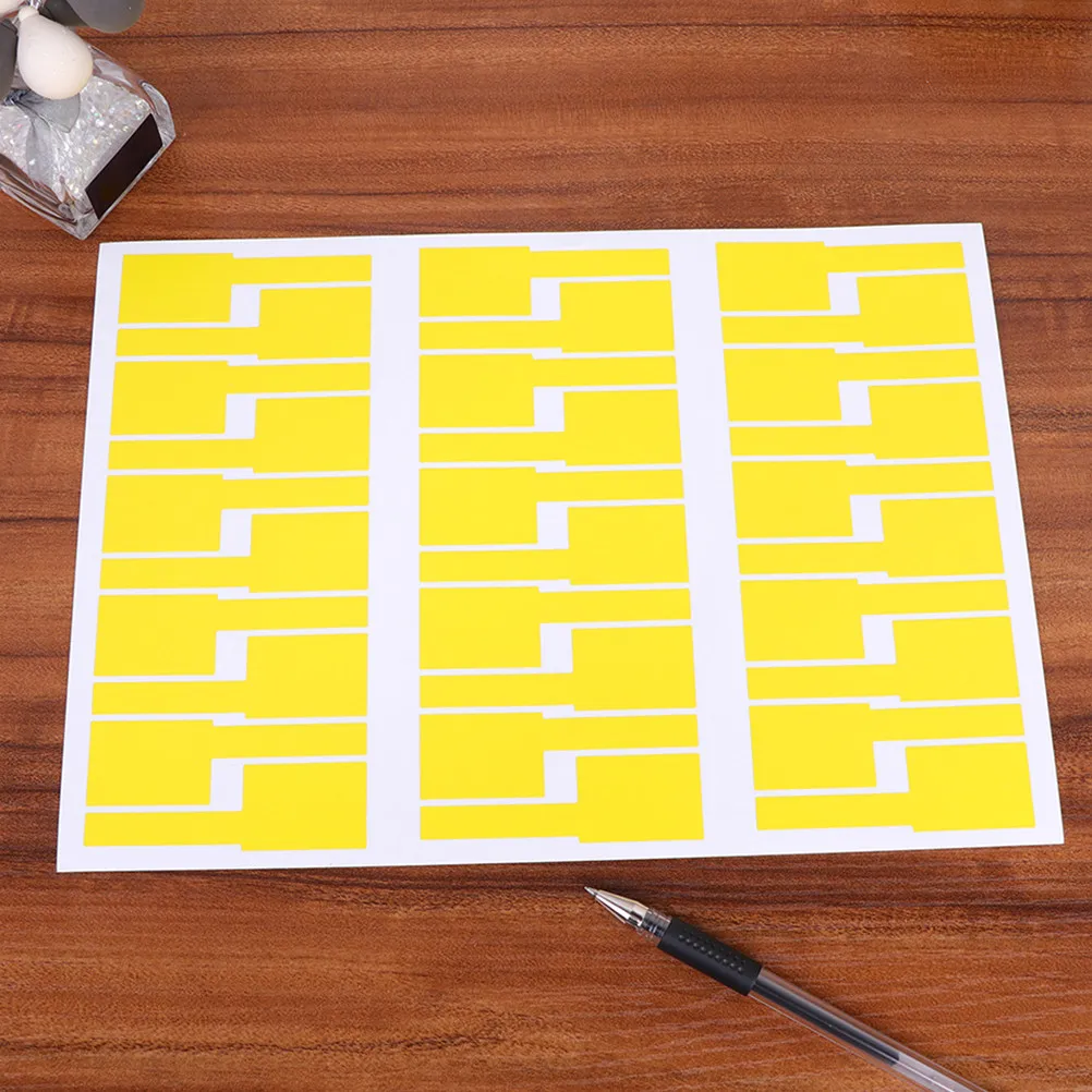 

10 шт. самоклеящихся этикеток для кабелей формата А4, яркие, гладкие, безопасные, безвредные, водонепроницаемые, устойчивые к разрывам, для компьютерных залов