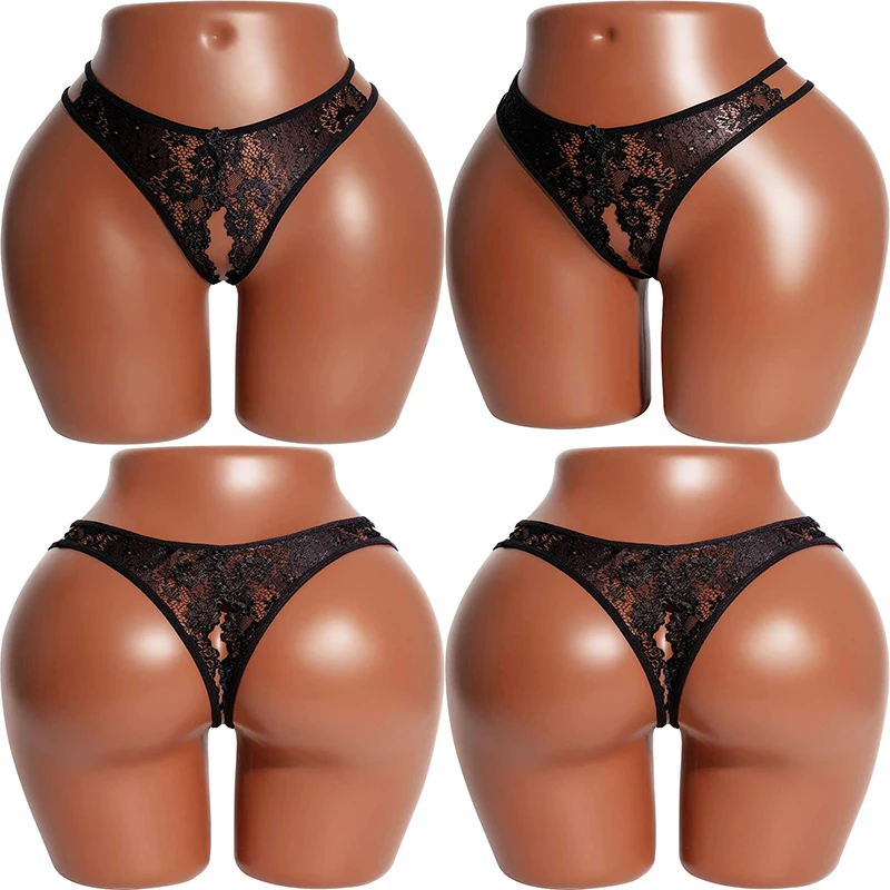 

Erotic Accessories Sexy Crotchless Panties Women Pearls Thong Open Crotch Lingerie Accessorie Lace Can Be Inserted Into Briefs