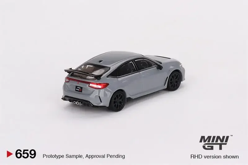 MINI GT 1:64 Civic Type R Sonic Gray Pearl 2023 Diecast Model Car