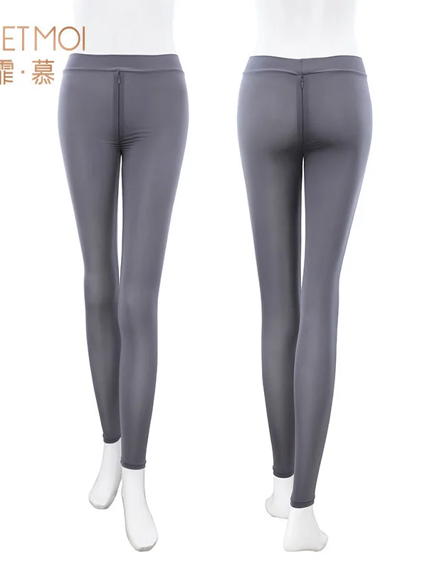 sexy pants set Ice Silk Free Zipper Open Yoga women Pants Uniforms Sexy Clothes workout set korean women fashion set 0NF6