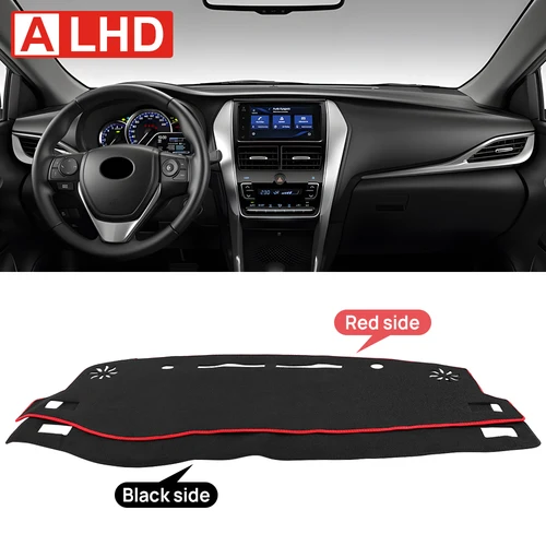 Imagen 2 del producto Para Toyota Yaris Ativ 2019 2020 2021 2022 2023 2024 cubierta del salpicadero del coche evitar almohadilla de luz parasol alfombras Anti-UV alfombrillas antideslizantes