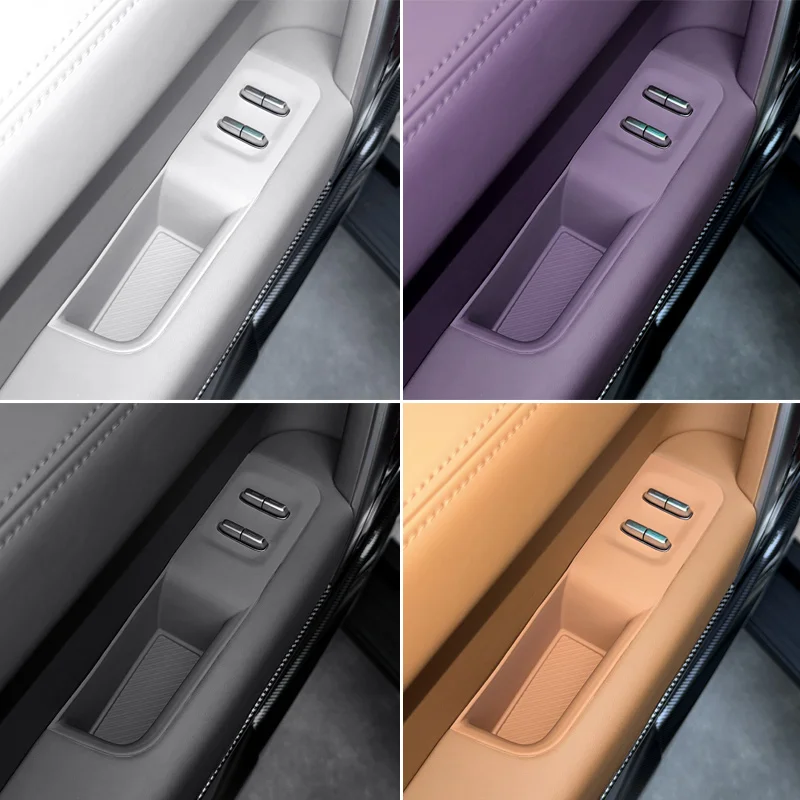 Car Window Lift Button Control Panel Armrest Silicone Mat Scratch-proof Protection Pad Cover For Chery ICAR V27 2026 Accessories