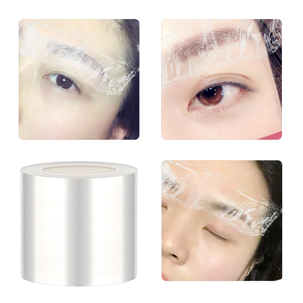 1 Roll Plastic Wrap Cover Preservative Film for Permanent Makeup Tattoo Eyebrow Clear Wrap Film Eyebrow Tattoo Accessories