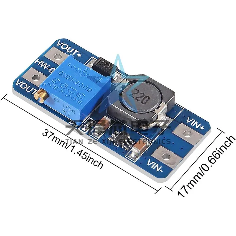 Mt3608 Pipeline Boost Board, Dcdc Boost Tech, Fardu37