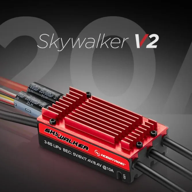 

Hobbywing SkyWalker 120A V2 UBEC Brushless ESC with Backpropulsion Electric Adjustment for Aircraft Models
