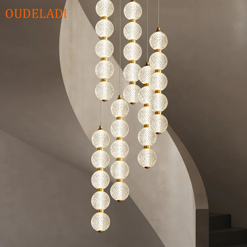 

White glass ball pendant lights Kitchen Bubble Hanging Lamp living room Restaurant Stairs Bar Decor Pendant Lamps Fixtures