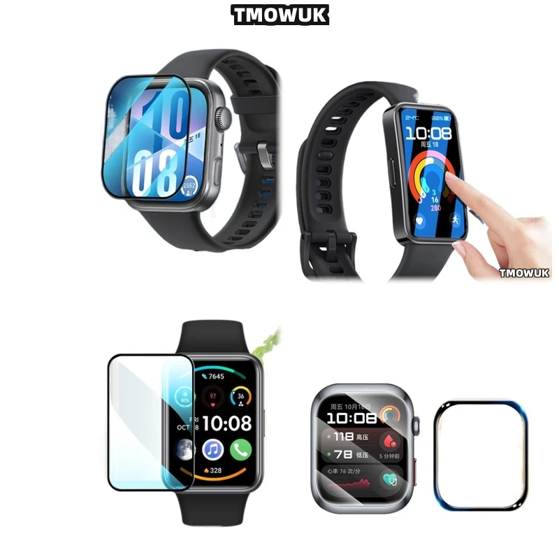 

For Huawei Band 6 7 8 9 10 B6 B7 Watch D2 Fit 3 4 Pro Special Edition, Full Adhesive Backing.