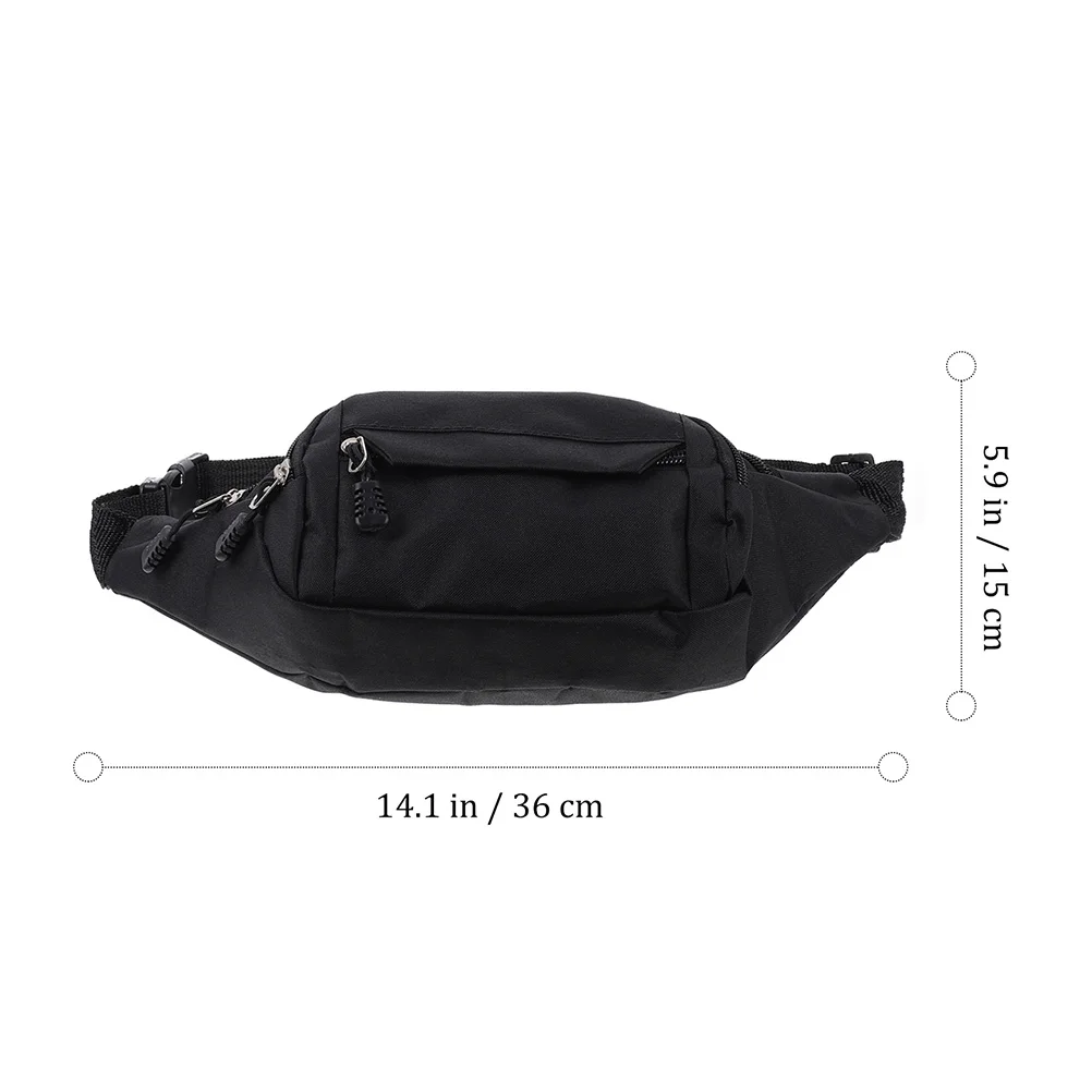 

2pcs Waterproof Waist Large Capacity Sports Pouches Adjustable Male Cross Body Outdoor Phone Storage Wear Resistant Oxford Cloth