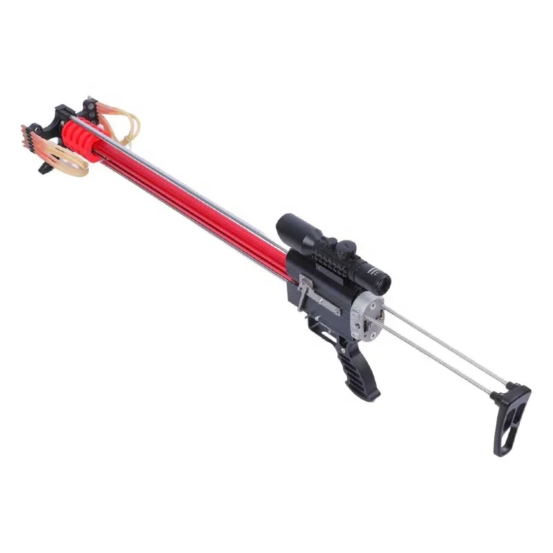 Quality Manufacturing Slingshot For Fishing Metal Powerful Hunting Slingshot