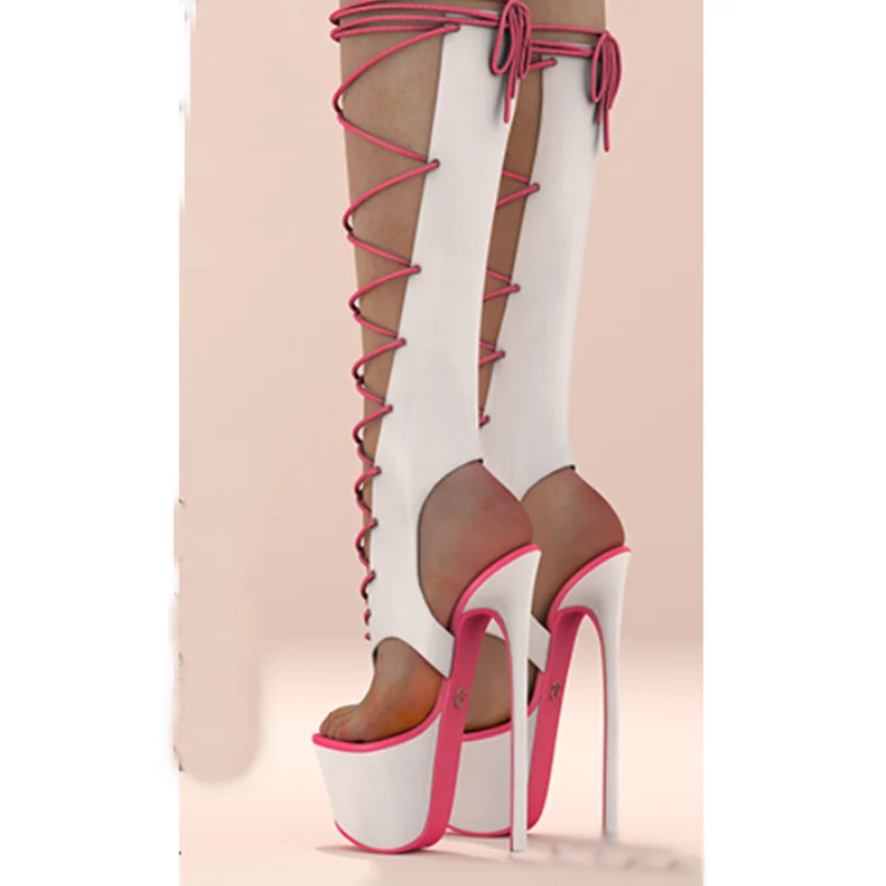 Preto rendas até sandália botas fosco fino salto alto sexy moda legal verão casual tamanho grande mulher sapatos zapatillas mujer