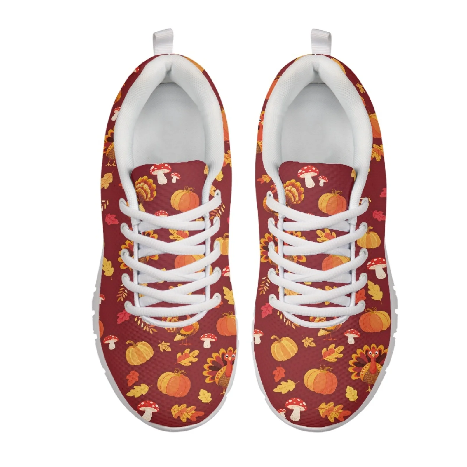 Coloranimal Mexican Turkey Art Soft Athletic Sneaker for Women Mesh & EVA Sole Tennis Sneakers Fashion 2026