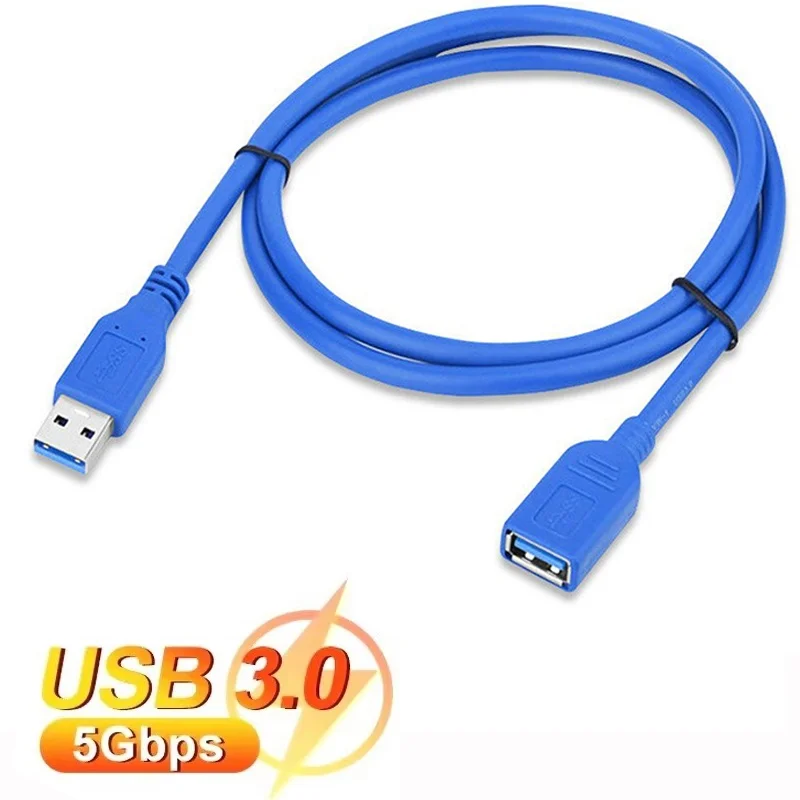 USB 3.0-Verlängerungskabel Typ A Stecker auf Buchse Kabel USB 3.0-Verlängerungskabel Hochgeschwindigkeitsübertragungsdatenkabel für Festplatte TV Box