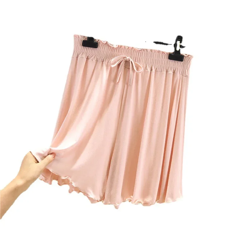 40-80kg Summer Shorts Sleep Bottoms Women Pure Color Casual Sleepwear Pajama Pants Women\'s Plus Size Short Home Pants for Women