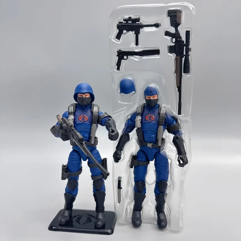Nuovo caldo disponibile 6 pollici GI Joe Gi Joe Classificato Serie Retro Snake Eyes Cardback Cobra Trooper Mobile Action Figure Modello Regalo