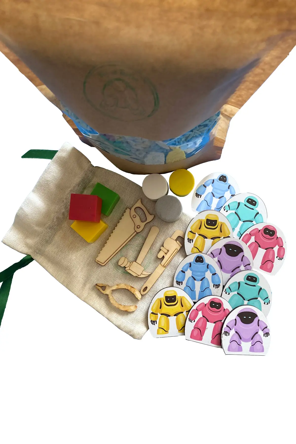 Roboter Themen Sensorischen Spiele Material