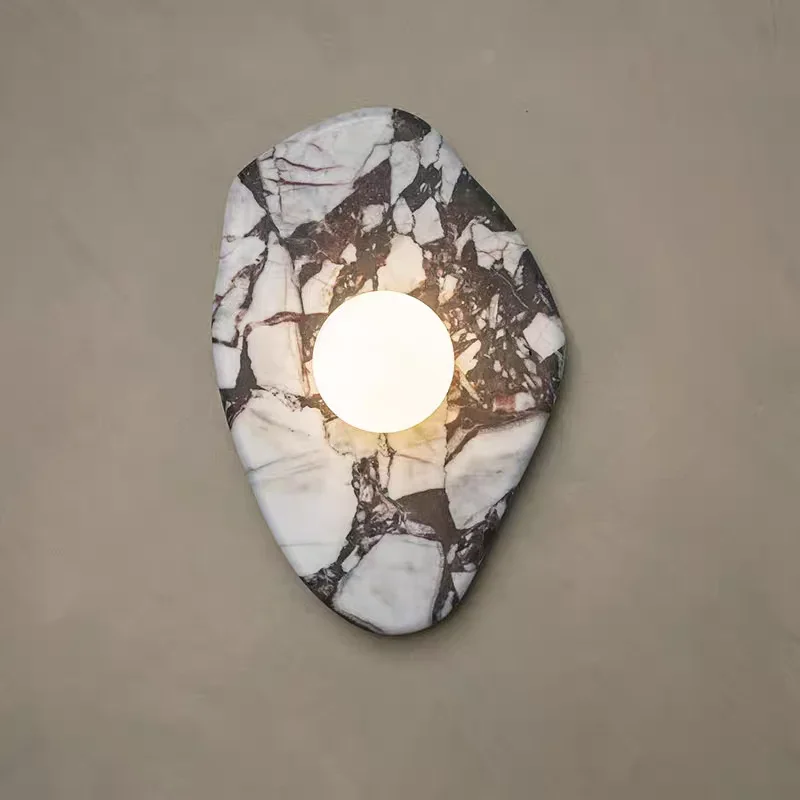 Nordic Design Irregular Stone Wall Lamp Living Room Background Bedroom Bedside Corridor Balcony Bathroom Mirror Wall Lamp Decor