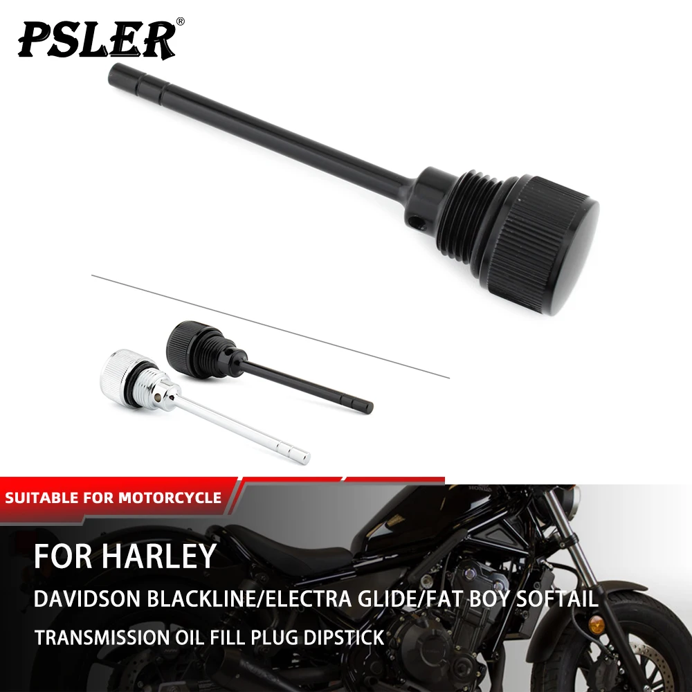 Motorcycle Accessory Drag Specialtie Transmission Oil Fill Plug Dipstick for Harley Electra Fat Boy Softail 07-19 1105-0022