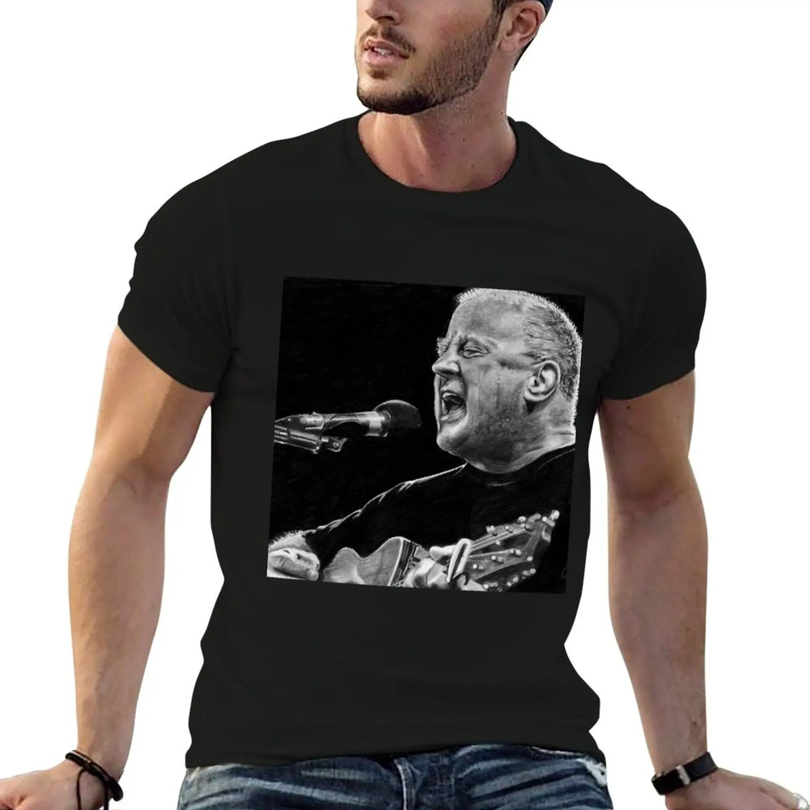 Christy Moore Acrylic Block T-Shirt blanks football t shirt heavyweight t shirts for men